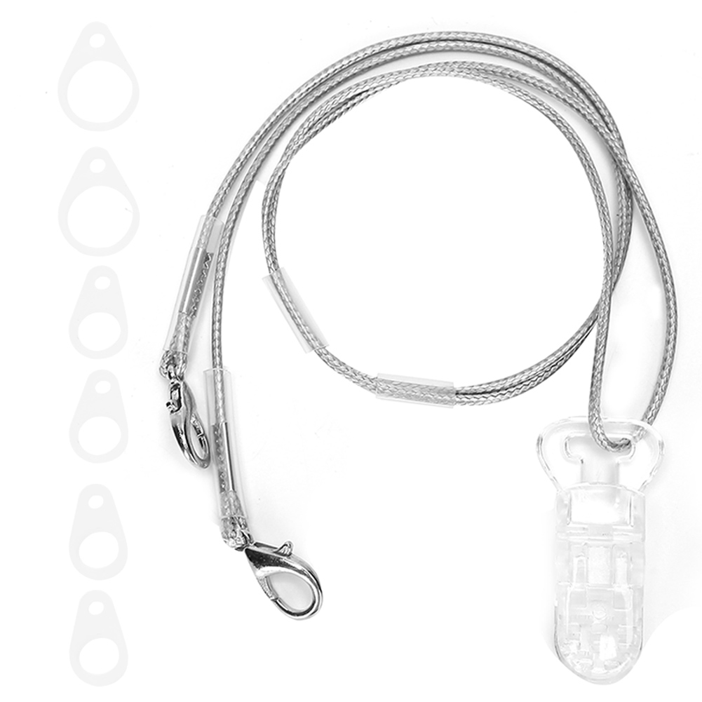 Description Picture 2 of item36cm Hearing Aid Anti-Lost Lanyard Amplifier Safety Behind The Ear Aids Accessory BTE Clip Clamp Rope Protector Holder Children