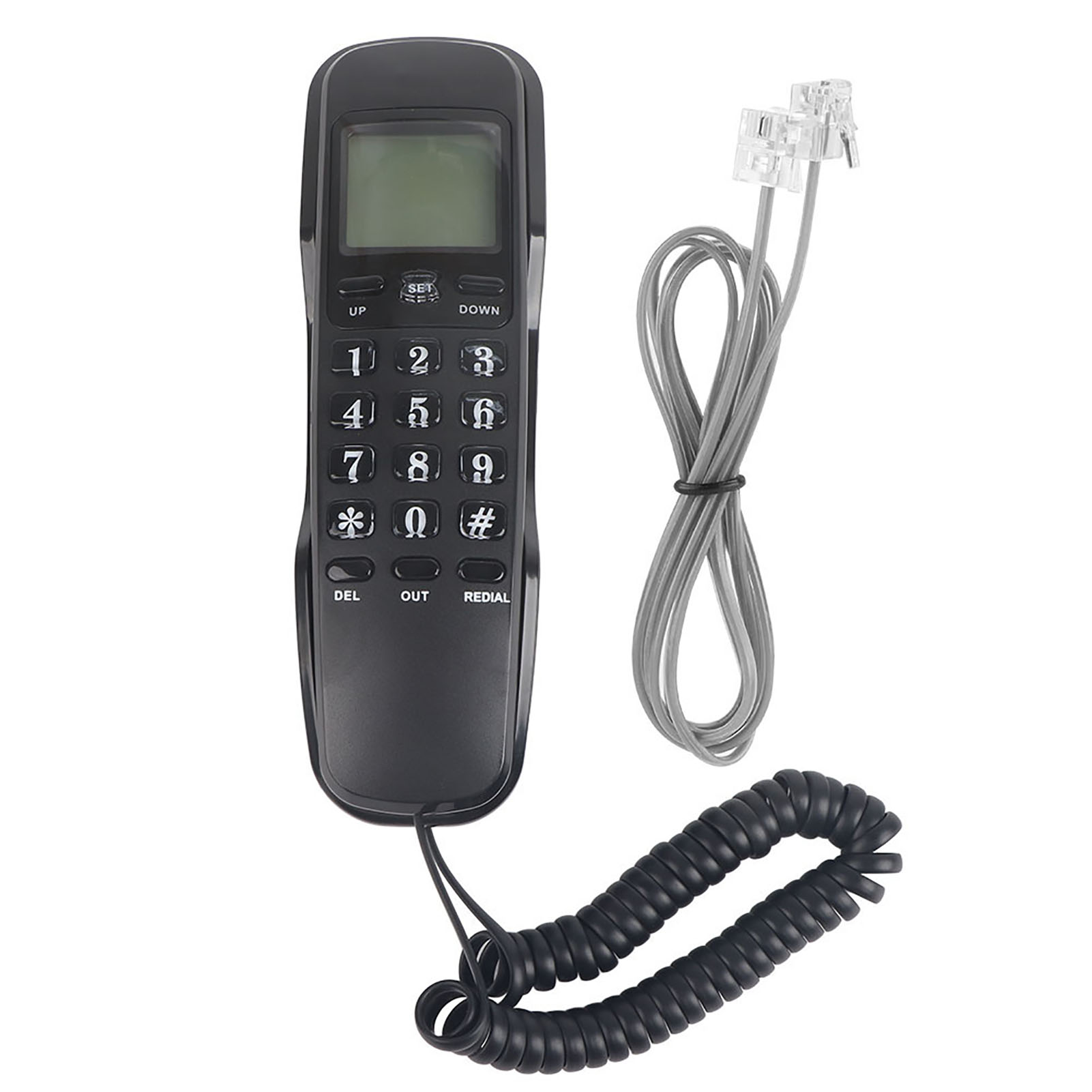 Description Picture 4 of itemMini Phone Wall Mountable Telephone Incoming Caller ID LCD Display Desk Fixed Landline Phone for Home Hotel Office Business