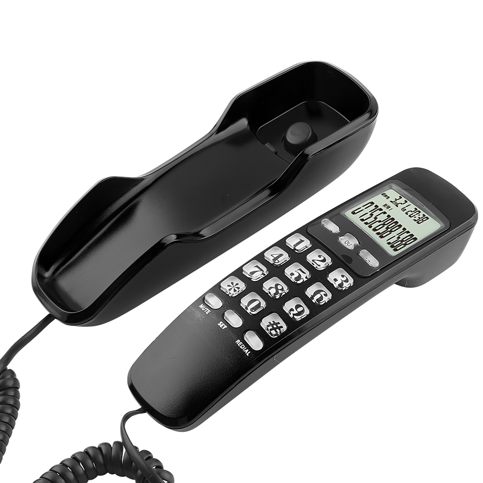Description Picture 6 of itemMini Phone Wall Mountable Telephone Incoming Caller ID LCD Display Desk Fixed Landline Phone for Home Hotel Office Business